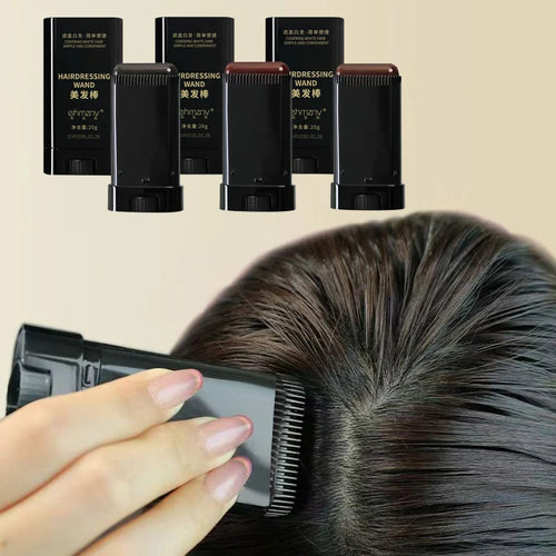 Revitalize Your Look with the 3-Color Quick Touch-Up Hair Stick - Effortless Temporary Hair Coverage!